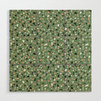 Terrazzo flooring seamless pattern with colorful marble rocks Wood Wall Art Gallery Image 1