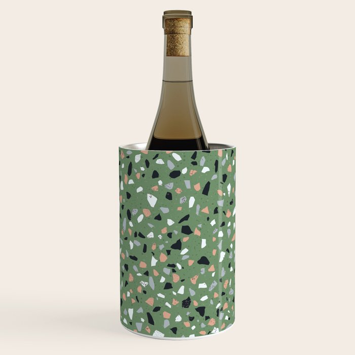 Terrazzo flooring seamless pattern with colorful marble rocks Wine Chiller Gallery Image 3
