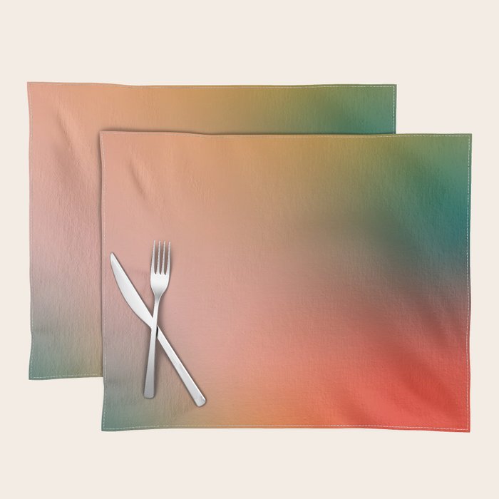 16 Burning Romance Ombre Gradient by Valourine 240816 Placemat Gallery Image 1
