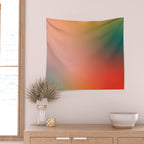 16 Burning Romance Ombre Gradient by Valourine 240816 Wall Tapestry Gallery Image 2