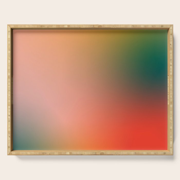 16 Burning Romance Ombre Gradient by Valourine 240816 Serving Tray Gallery Image 1