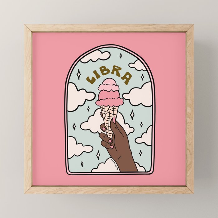 Libra Ice cream Mini Art Print Gallery Image 1