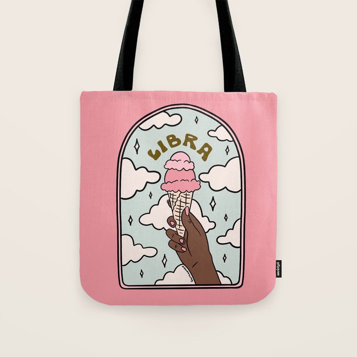 Libra Ice cream Tote Bag Gallery Image 1
