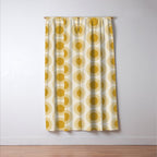 Boho Summer Sun Pattern I Golden Window Curtain Gallery Image 3