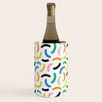 Colorful abstract brush stroke art pattern Wine Chiller Gallery Image 3