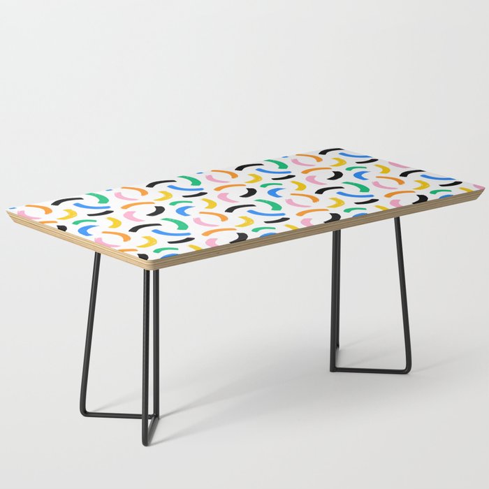Colorful abstract brush stroke art pattern Coffee Table Gallery Image 1