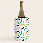 Colorful abstract brush stroke art pattern Wine Chiller Gallery Image 1