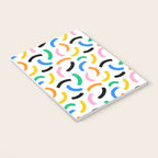 Colorful abstract brush stroke art pattern Notebook Gallery Image 3