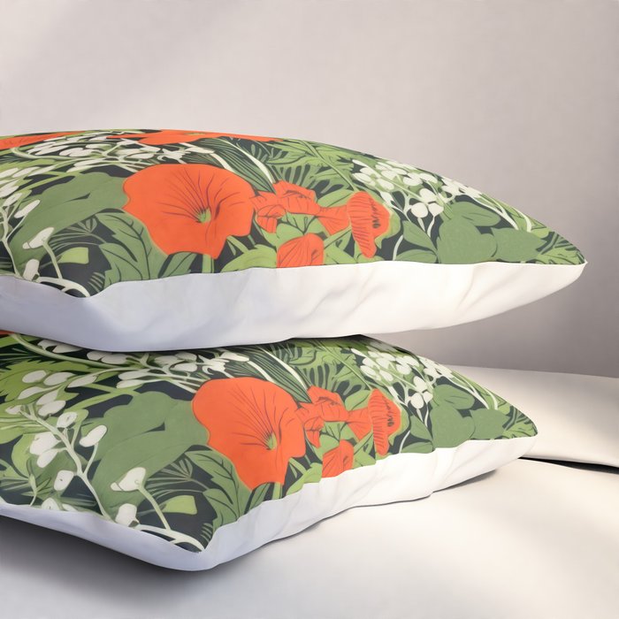 Poppy Pillar Garden Pillow Sham Gallery Image 3