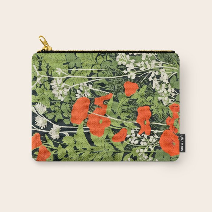 Poppy Pillar Garden Carry All Pouch Gallery Image 1