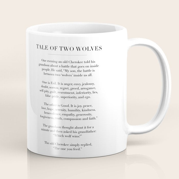 The Tale of Two Wolves Coffee Mug Gallery Image 1