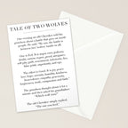 The Tale of Two Wolves Stationery Card Gallery Image 2