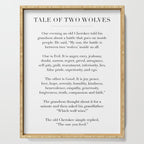 The Tale of Two Wolves Serving Tray Gallery Image 1