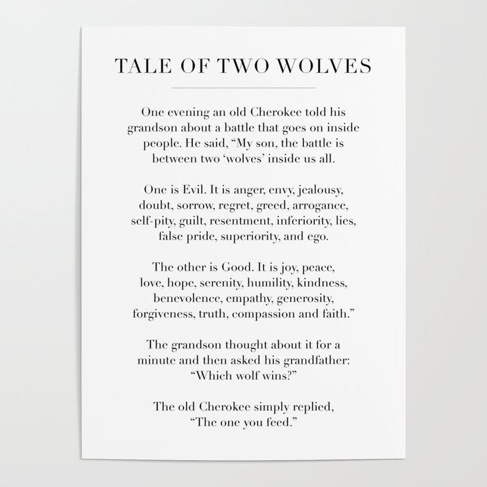The Tale of Two Wolves Poster Gallery Image 4