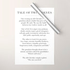 The Tale of Two Wolves Wrapping Paper Gallery Image 1