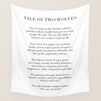 The Tale of Two Wolves Wall Tapestry Gallery Image 4