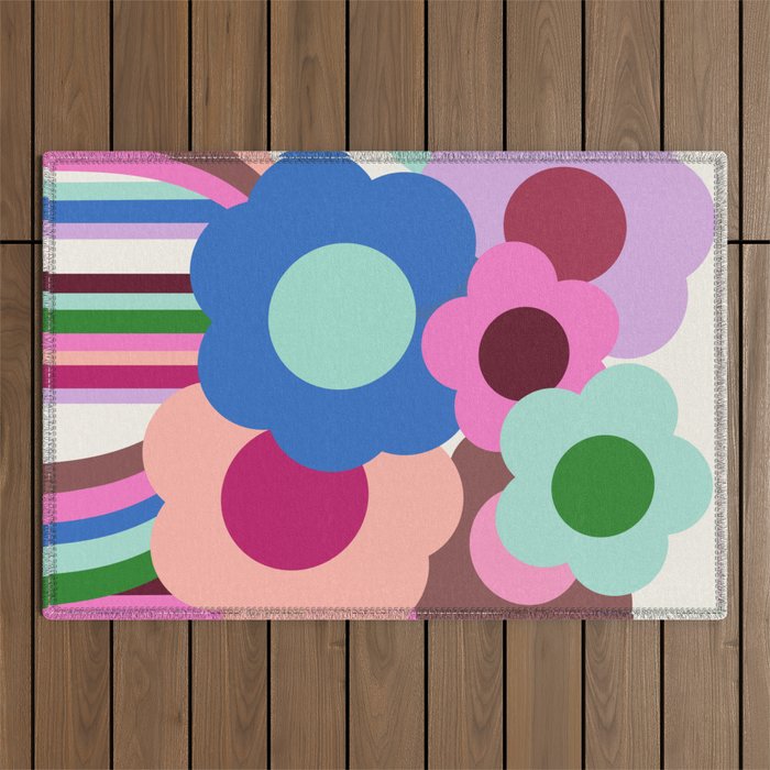 Color Bloom - patchouli Outdoor Rug Gallery Image 1