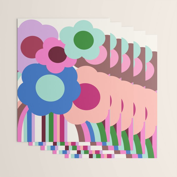 Color Bloom - patchouli Wrapping Paper Gallery Image 3