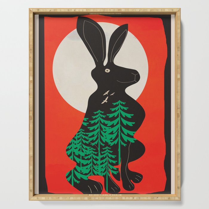 Black Rabbit 3 Serving Tray Gallery Image 1