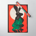 Black Rabbit 3 Wrapping Paper Gallery Image 1