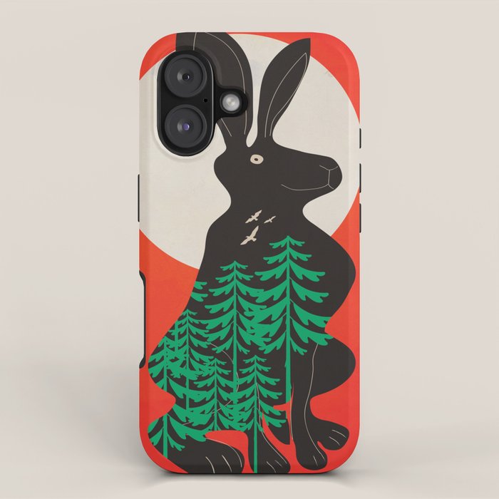 Black Rabbit 3 iPhone Case Gallery Image 1