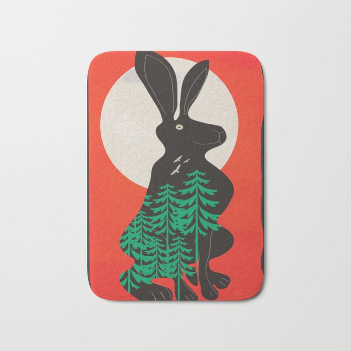 Black Rabbit 3 Bath Mat Gallery Image 1