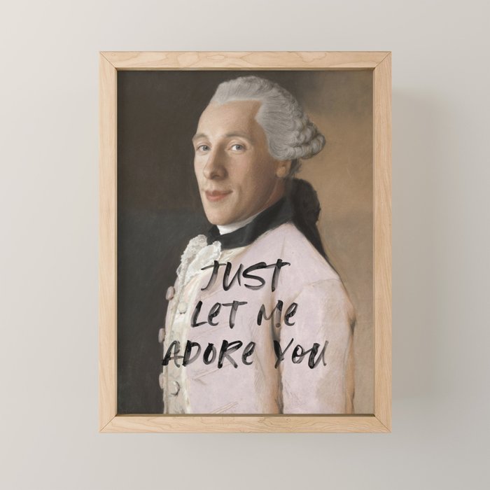 Just Let Me Adore You Mini Art Print Gallery Image 1