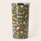 Fishing Lures Green Travel Mug Gallery Image 1