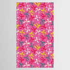 Festive Bows on Pink Background Tablecloth Gallery Image 2