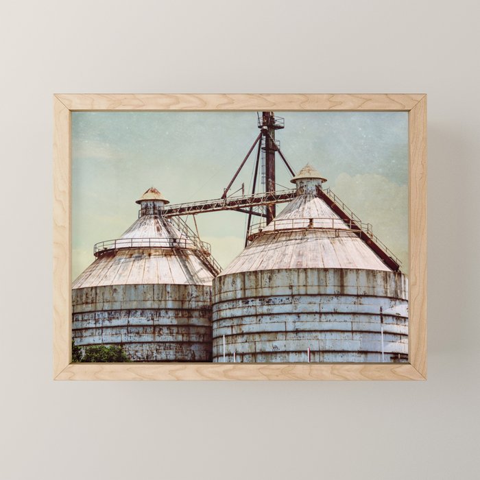 Magnolia Market Silos Waco Texas Mini Art Print Gallery Image 1