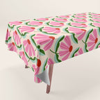 Pink and Red Daisy Tablecloth Gallery Image 1