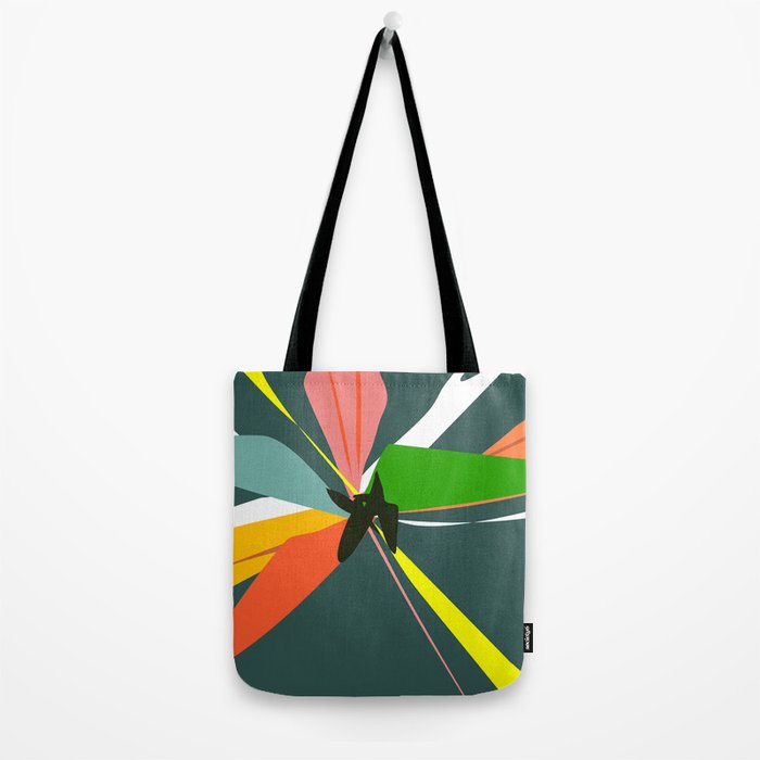 Abstract Floral 03D Tote Bag Gallery Image 2