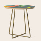 Abstract Floral 03D Side Table Gallery Image 1