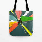 Abstract Floral 03D Tote Bag Gallery Image 1