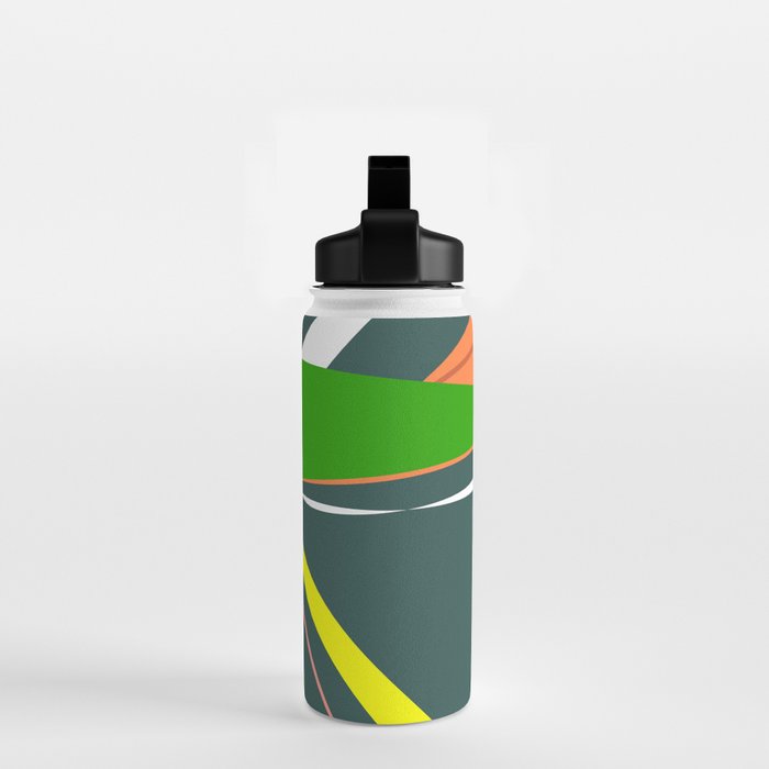 Abstract Floral 03D Water Bottle Gallery Image 2