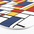 Mondrian De Stijl Pattern Bath Mat Gallery Image 3