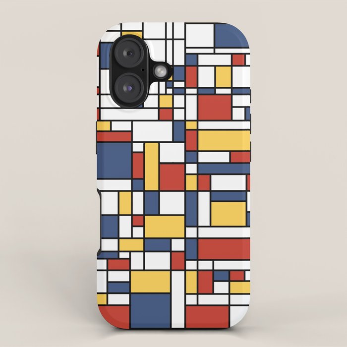 Mondrian De Stijl Pattern iPhone Case Gallery Image 1