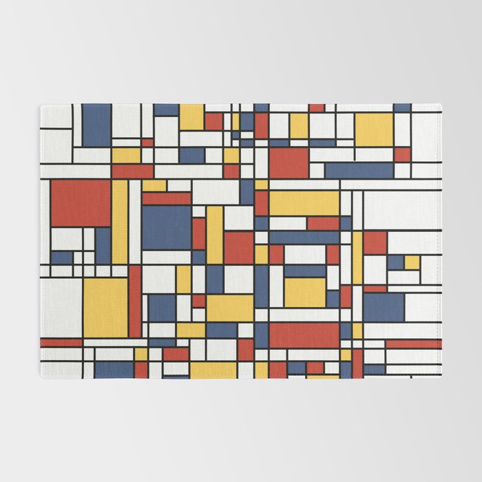 Mondrian De Stijl Pattern Rug Gallery Image 2