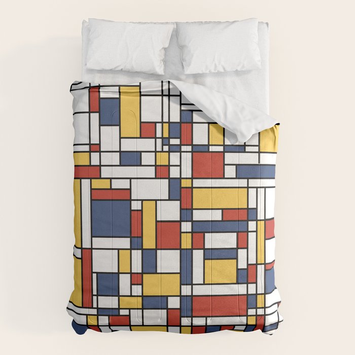 Mondrian De Stijl Pattern Comforter Gallery Image 6