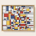 Mondrian De Stijl Pattern Serving Tray Gallery Image 1