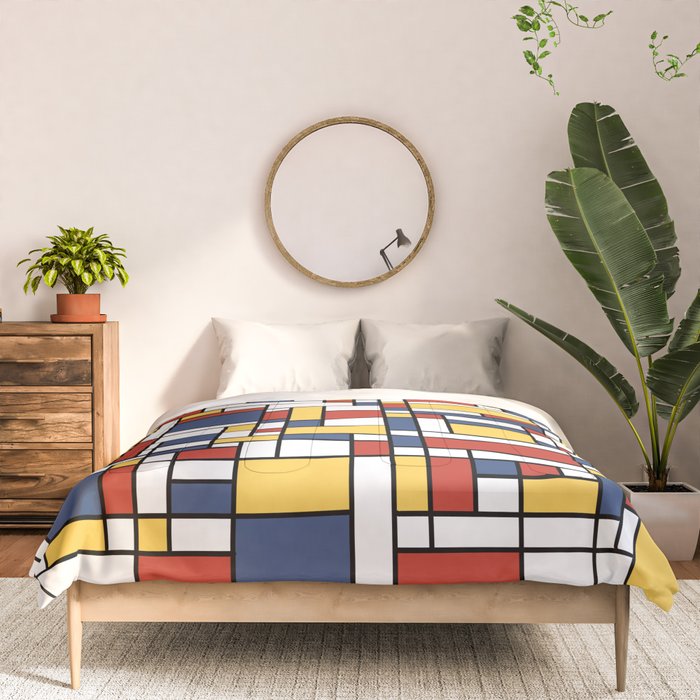 Mondrian De Stijl Pattern Comforter Gallery Image 3