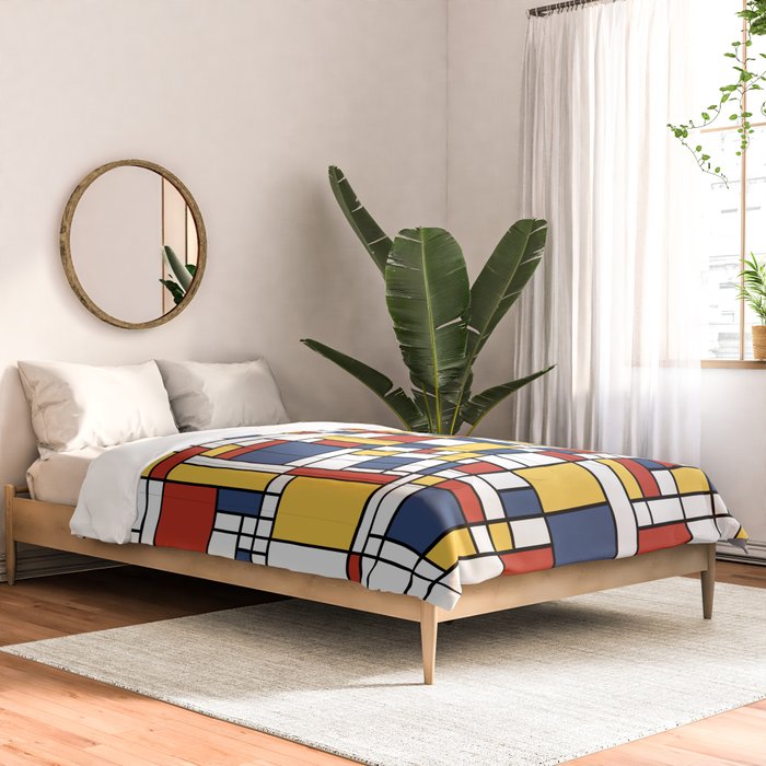 Mondrian De Stijl Pattern Comforter Gallery Image 2