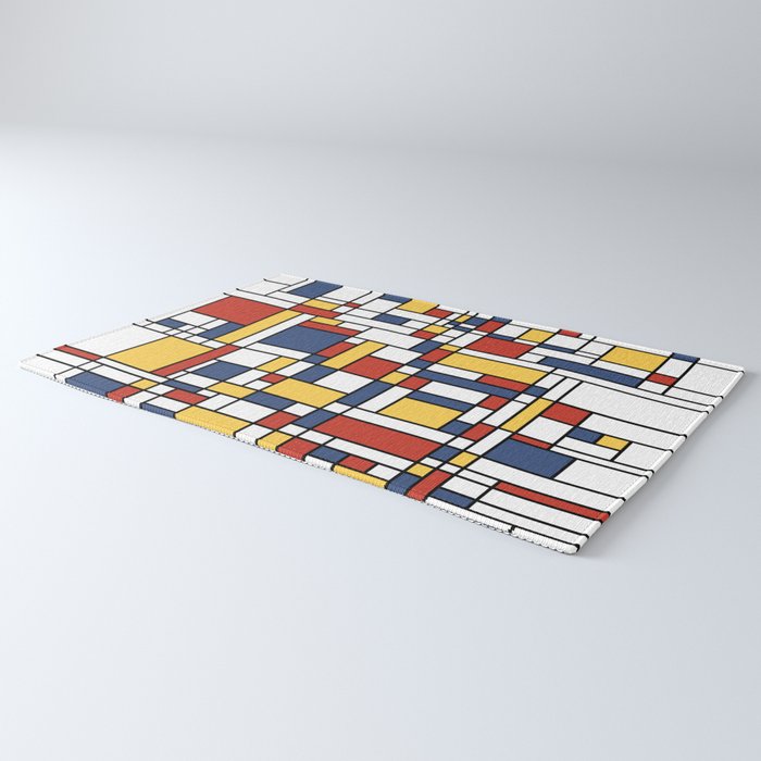 Mondrian De Stijl Pattern Rug Gallery Image 3