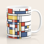 Mondrian De Stijl Pattern Coffee Mug Gallery Image 1