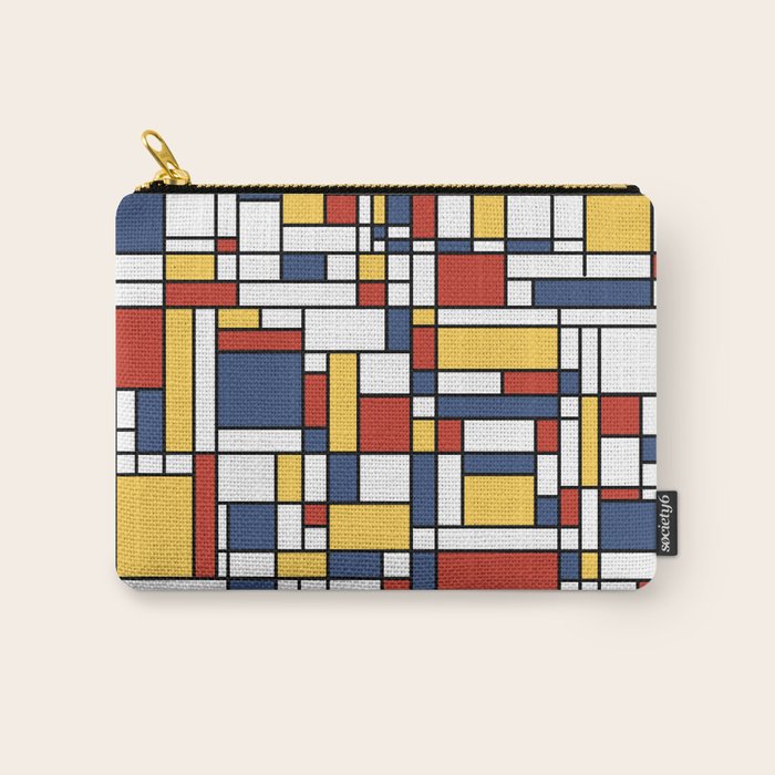 Mondrian De Stijl Pattern Carry All Pouch Gallery Image 1