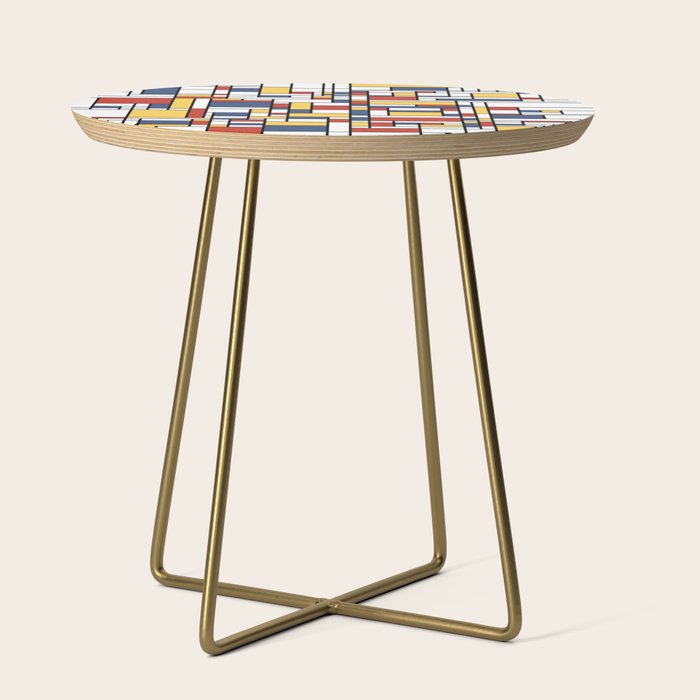 Mondrian De Stijl Pattern Side Table Gallery Image 1