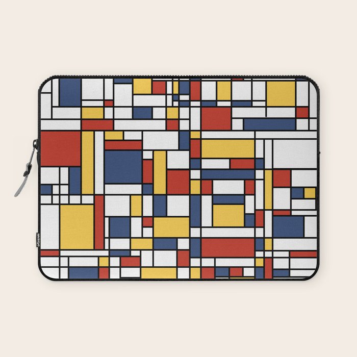 Mondrian De Stijl Pattern Laptop Sleeve Gallery Image 1