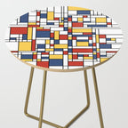Mondrian De Stijl Pattern Side Table Gallery Image 2