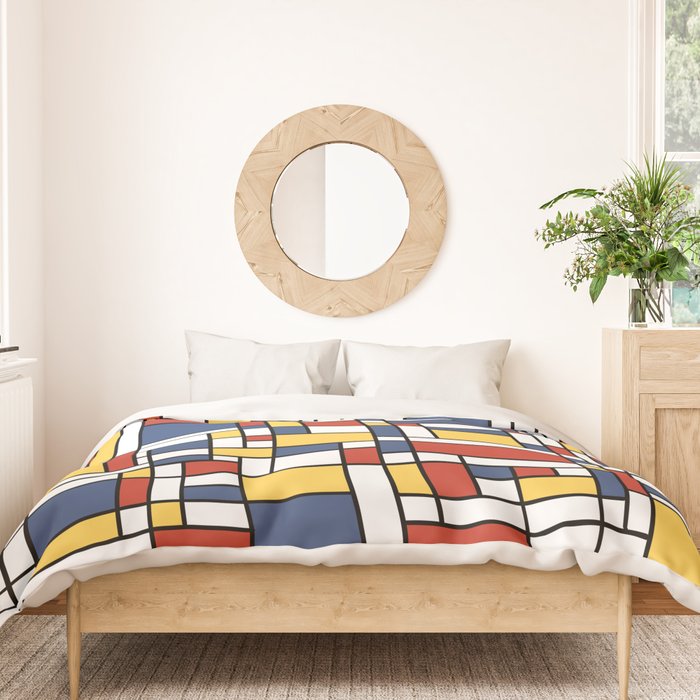Mondrian De Stijl Pattern Duvet Cover Gallery Image 3