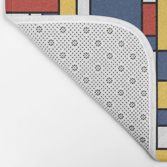 Mondrian De Stijl Pattern Bath Mat Gallery Image 2